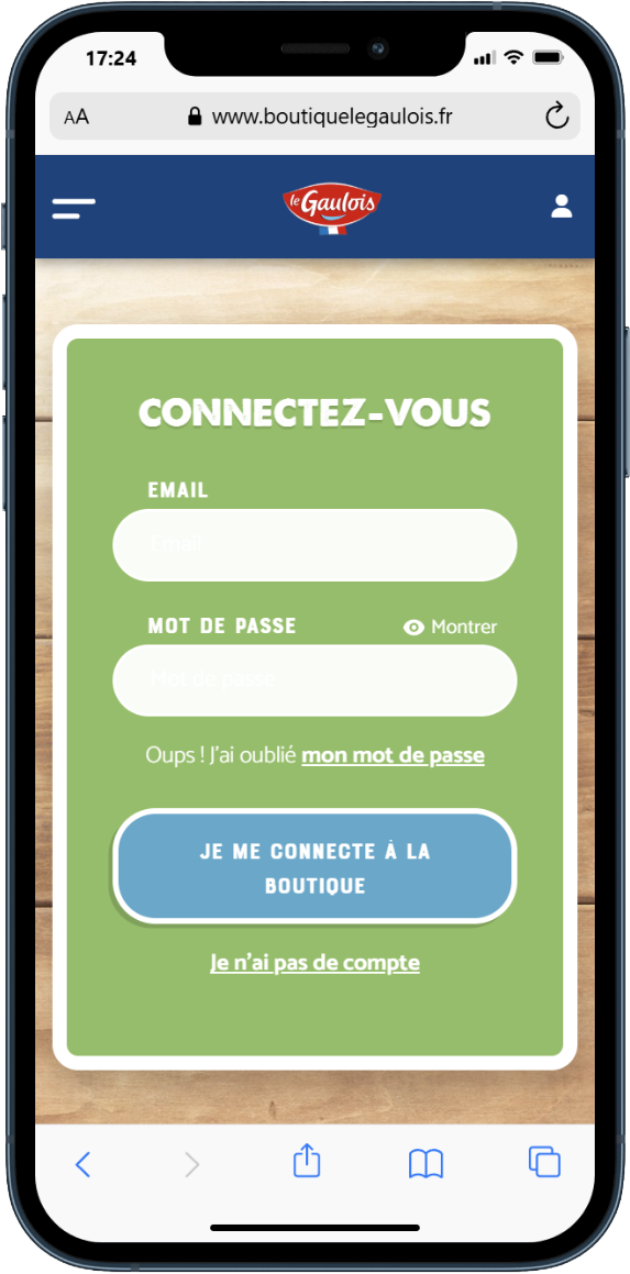Connexion ou inscription
